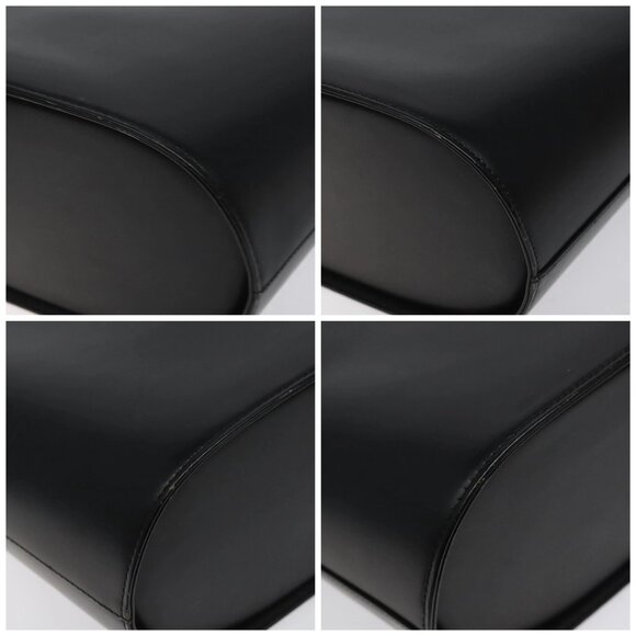 BURBERRY Shoulder Bag Leather Black Auth - Picture 16 of 16